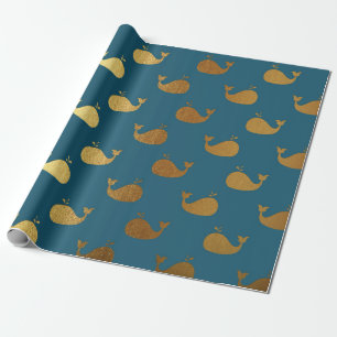 Papier Cadeau Yacht aquatique de l'eau VIP de baleine de mer