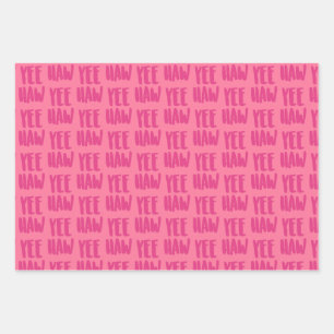 Papier cadeau Yee Haw, emballage cadeau Country Gl