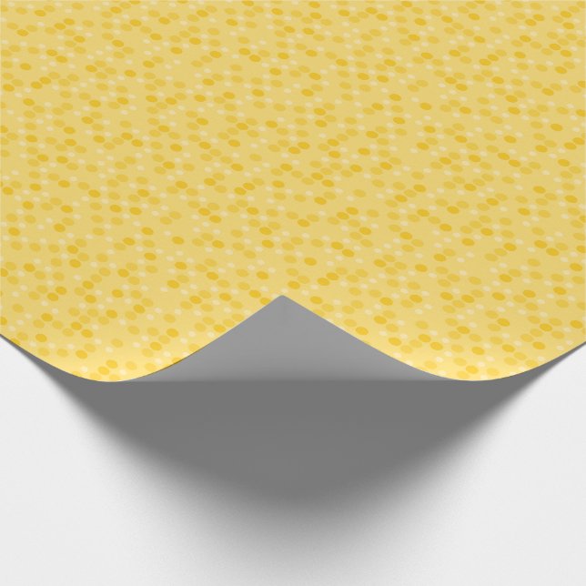 Papier Cadeau Yellow Polka Dots (Coin)