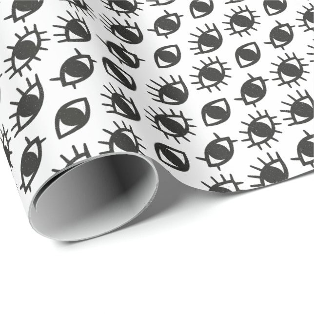 Papier Cadeau Yeux (Coin rond)