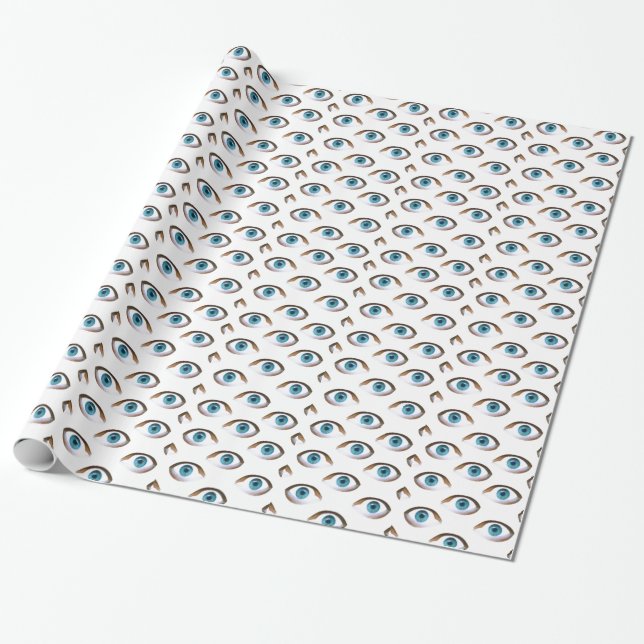Papier Cadeau yeux bleus (Déroulé)