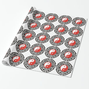 Papier Cadeau Yin et Yang Tattoo