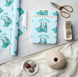 Papier Cadeau Yoga d'oiseau Poing