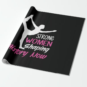 Papier Cadeau Yoga Lover Femme forte Yoga