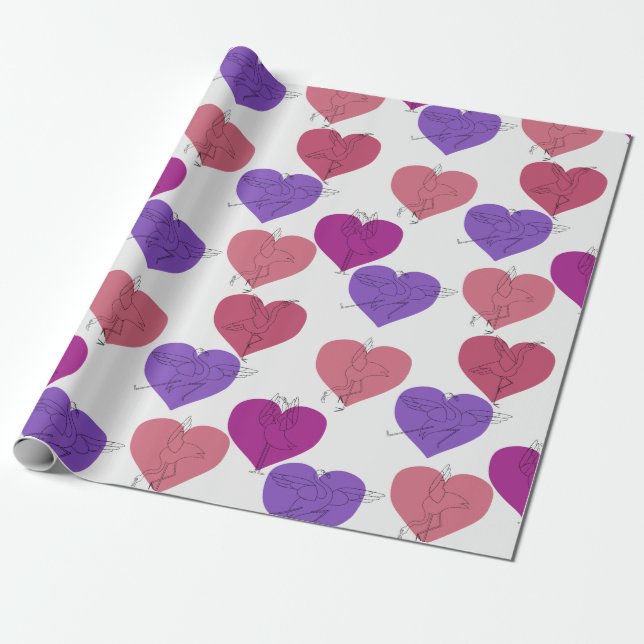 Papier Cadeau Yoga pose motif | Yoga sans couture motif 1 (Déroulé)