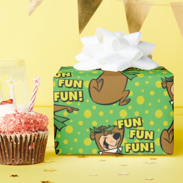 Papier Cadeau Yogi Bear Fun Amusant (Fête d'anniversaire)