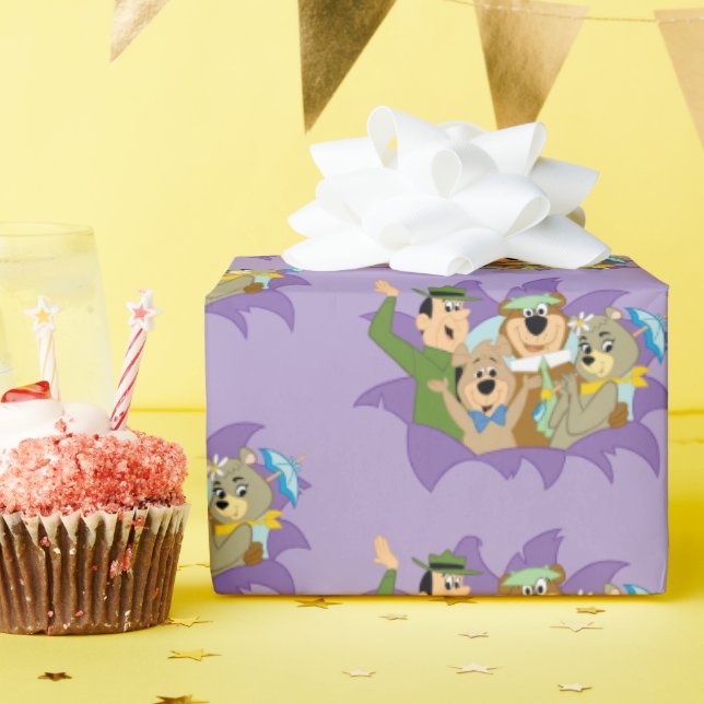 Papier Cadeau Yogi Ours et amis Surprise (Fête d'anniversaire)