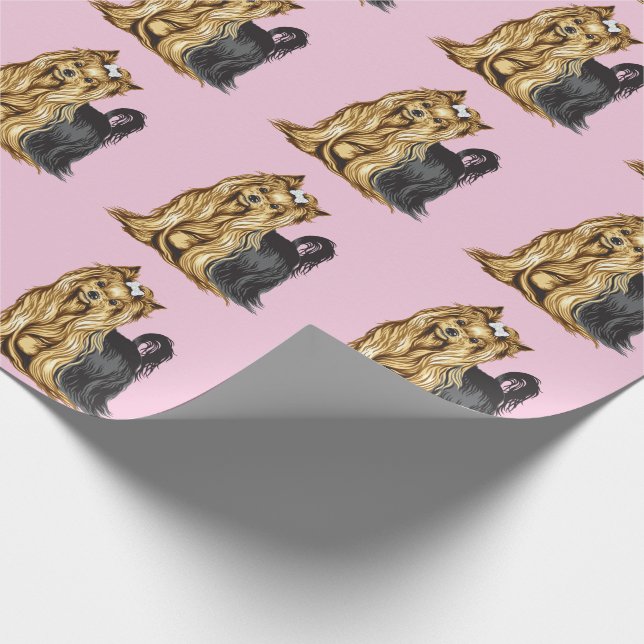 Papier Cadeau yorkshire terrier (Coin)