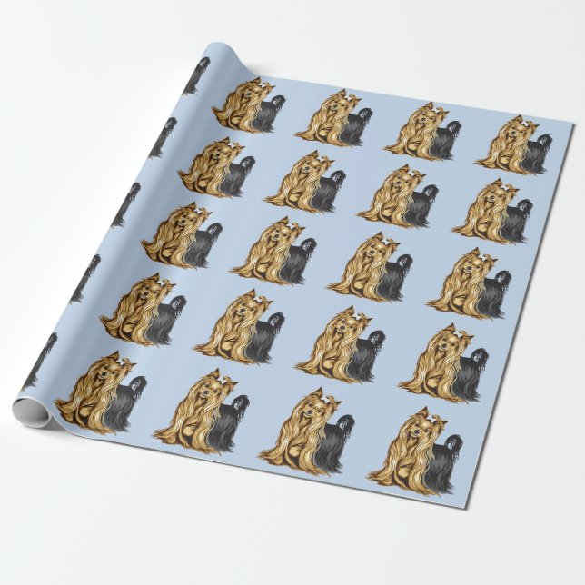Papier Cadeau yorkshire terrier (Déroulé)