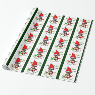 Papier Cadeau Yorkshire Terrier Noël