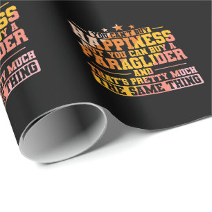 Papier Cadeau You can't buy Happiness, but Paragliding