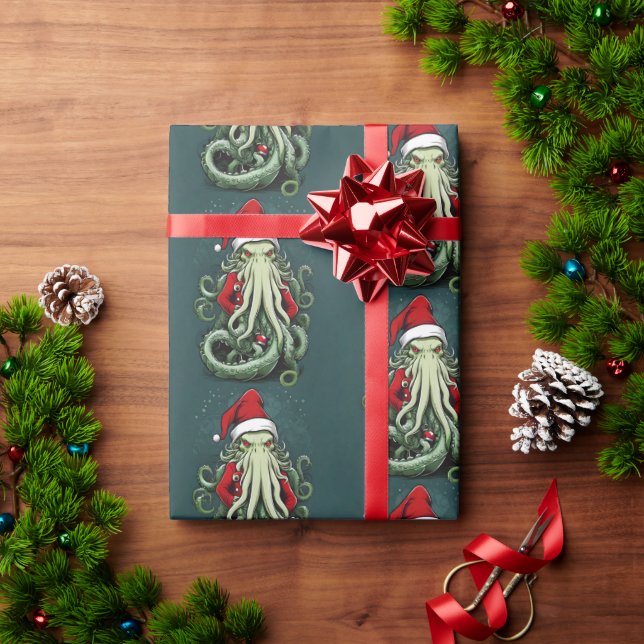 Papier Cadeau Yuletide de Cthulhu : Noël terrifiant (Cadeau de vacances)