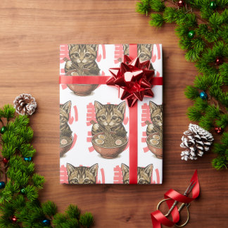 Papier Cadeau Yummy Ramen Kitten