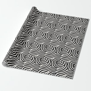 Papier Cadeau Zebra Stripes Impression moderne