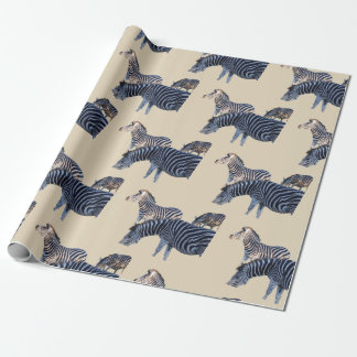 Papier Cadeau Zèbre Afrique