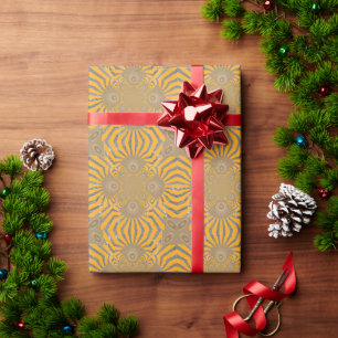 Papier Cadeau Zéphyr Doré : Élégance en Jaune Doré et Chrome