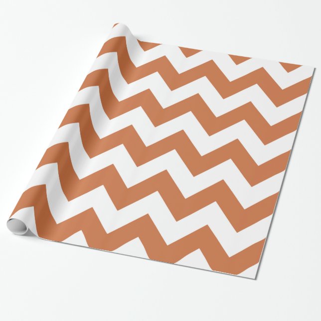 Papier Cadeau Zest Neutral Chevrons (Déroulé)