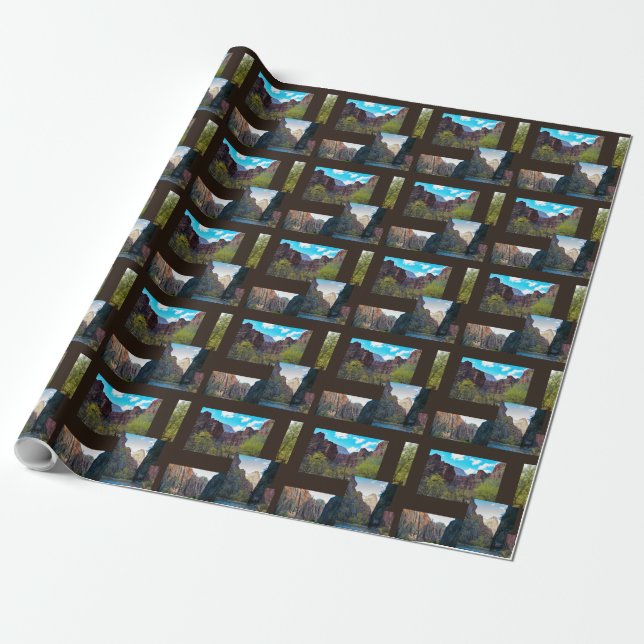 Papier Cadeau Zion National Park, Utah Wrapping Paper (Déroulé)
