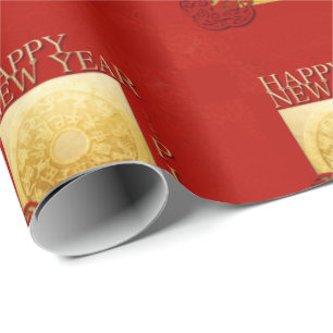 Papier Cadeau Zodiac Pig Papercut Chine Année 2019 Wrapping P