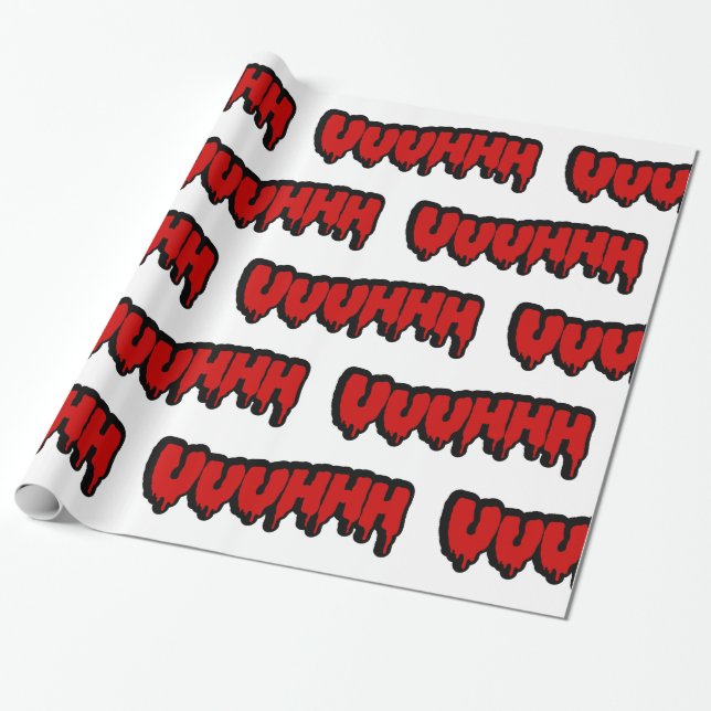 Papier Cadeau Zombie Groan (Déroulé)