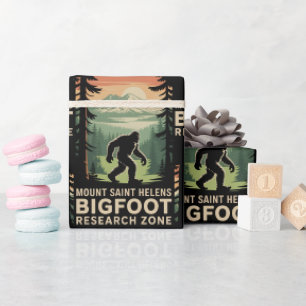 Papier Cadeau Zone de recherche de Bigfoot du mont Saint Helens