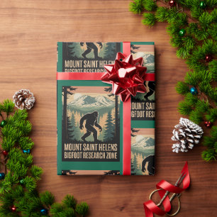 Papier Cadeau Zone de recherche de Bigfoot du mont Saint Helens,
