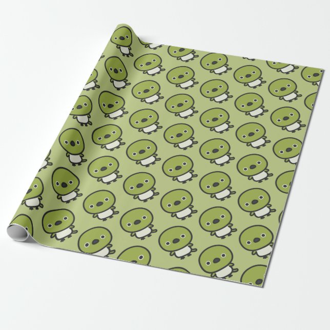 Papier Cadeau Zostérops japonais (Déroulé)