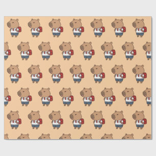 Papier capybara   Cadeau amusant et fantasque