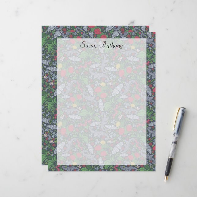 Papier Carnation Marigold Papier Beurre Beurre vin (Devant/Arrière en situation)