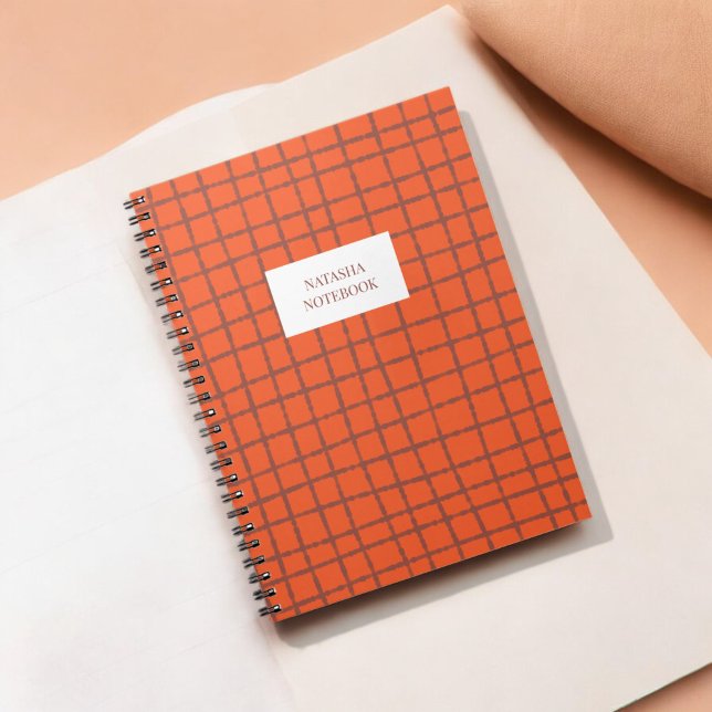 Papier Carnet Motif Brown Orange (Créateur téléchargé)