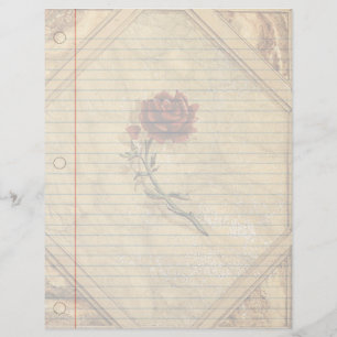 Papier Carnet Vintage Rose