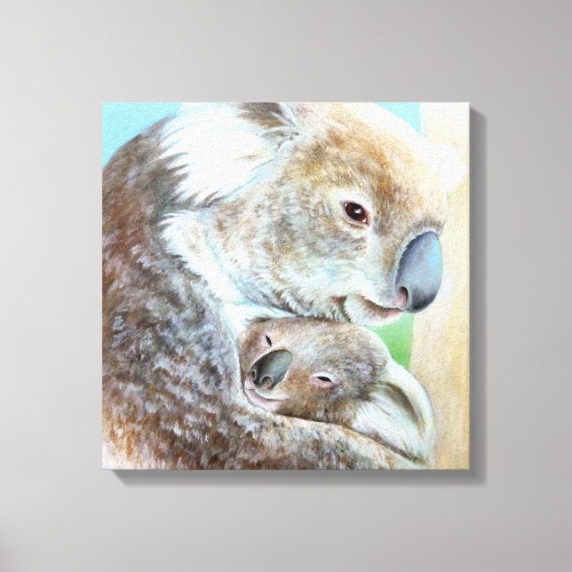 Papier carré en toile de boudin Koala (Recto)