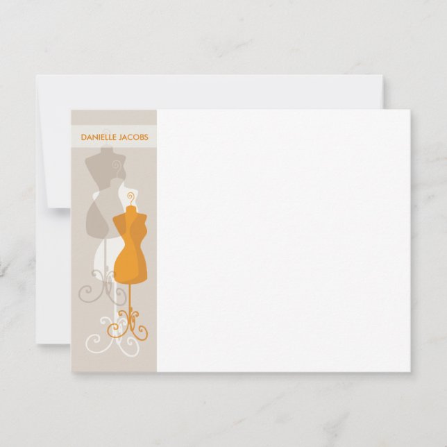 Papier Carte pour notes fashionista (Devant)