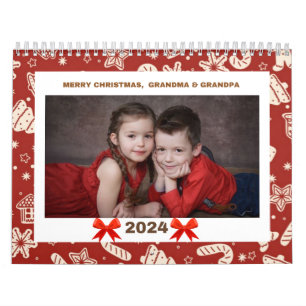 Papier coloré Arbres Noël Calendrier photo