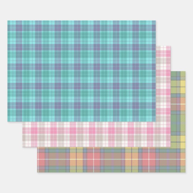 Papier Craft à motifs tartan écossais (Lot)