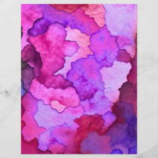 papier craft de style aquarelle coloré 21,59x27,94
