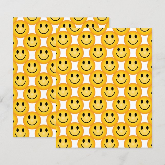 Papier Craft de Visage Heureux, Émoji Visages Sour (Devant / Derrière)