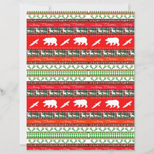 papier craft Noël dans les bois