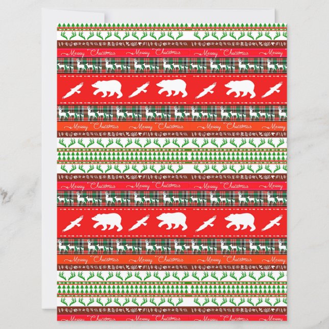 papier craft Noël dans les bois (Devant)