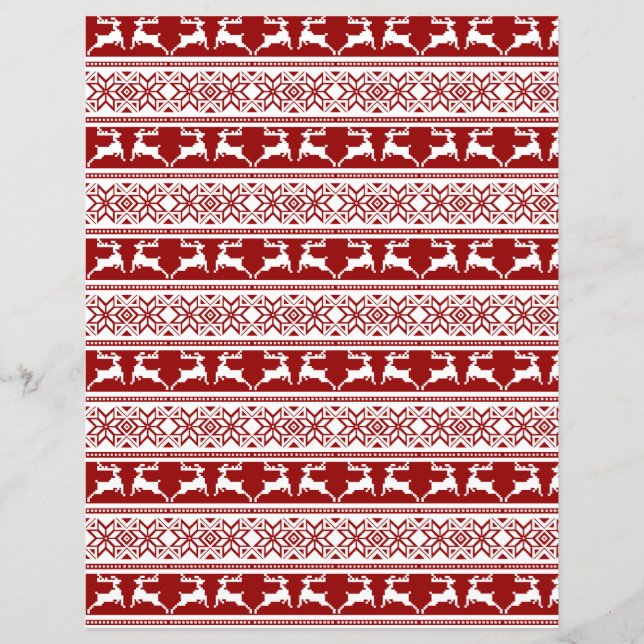 Papier Craft Noël Nordique Renne Scandinave (Devant)