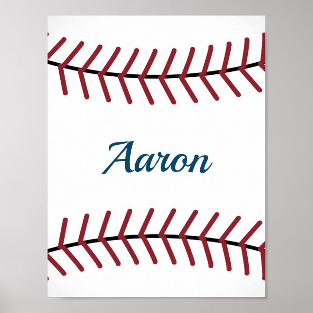 Papier d'art de baseball personnalisé Impression  (Devant)