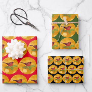 Papier d'artisanat d'art cardinal rouge