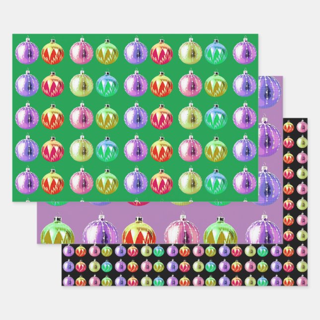 Papier d'artisanat de Noël rétro coloré (Lot)