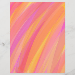 Papier d'artisanat rose, orange et jaune pour scra