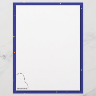 Papier de considérant Grand Piano bleu