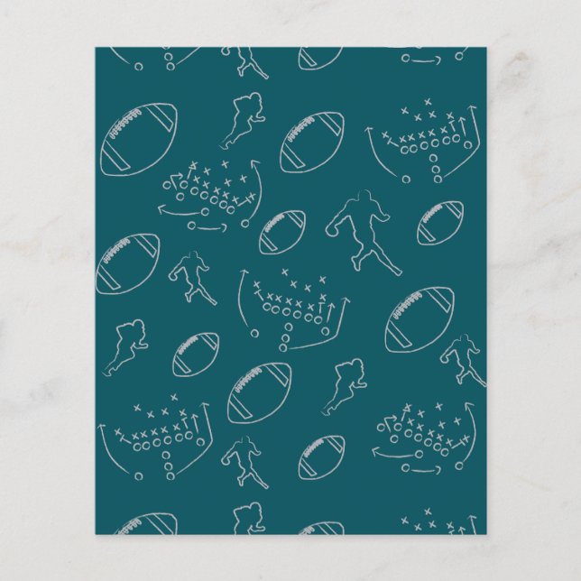 Papier de couleur d'équipe de jeu de football gris (Devant)