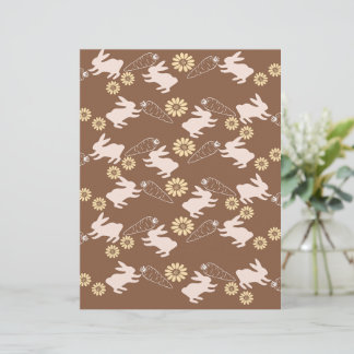 Papier de découpage lapin de printemps