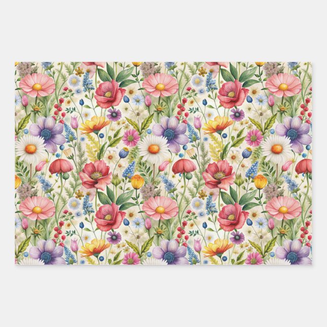 Papier de découpage pour meubles à motif de fleurs (Devant)