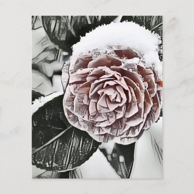 Papier de dessin Rose Neige Congelé (Devant)