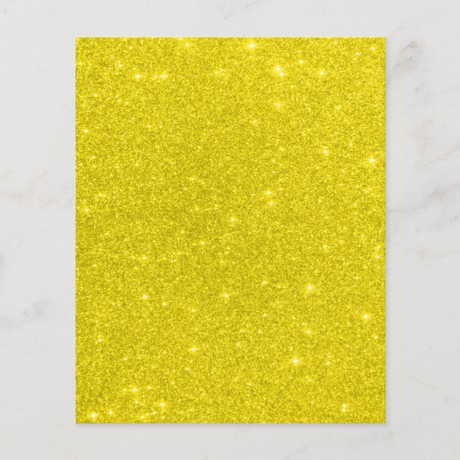 Papier de fond de scrapbook à paillettes jaunes (Devant)